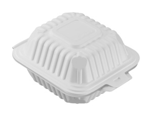 Disposable Plastic Clamshell Food <b>Container</b> With Lid Minimalist <b>Takeaway</b> Box 4.5x5 Inch - Product Image 2