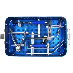 Kit d'instruments orthopédiques pour traumatismes : Plaque de traumatologie, Instrument orthopédique pour membres inférieurs, Set de colonne vertébrale, Plaque de blocage pour grands fragments. - Product Image 1