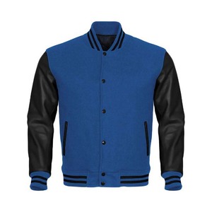 Baja MOQ OEM Fabricante de alta calidad de los hombres de la Universidad de béisbol Letterman Varsity Chaquetas Bordado personalizado Stand Front Winter Sale - Product Image 3