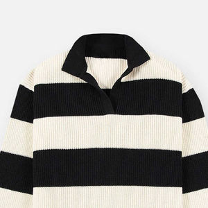 Suéter de Punto para Hombre, 100% Lana, Cuello Redondo, Logotipo Frontal, Antibolitas, Secado Rápido, Transpirable, Cárdigan de Invierno - Product Image 4