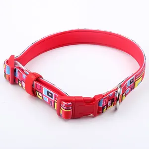 Collar de nailon personalizado de la mejor calidad, collar ajustable de neopreno, suministros para mascotas - Product Image 1