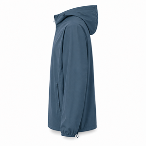 Veste coupe-vent à capuche pour homme personnalisée, polyester léger, résistant à l'eau, pour activités de plein air, décontractée, OEM, ODM, marque privée, vente en gros - Product Image 5