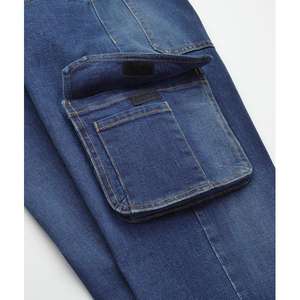 BETA Jeans de travail pour hommes Pantalon bleu extensible confortable - Product Image 4