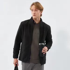 Veste polaire légère et durable Fermeture éclair décontractée pour les affaires en plein air écologique avec poches avant - Product Image 1