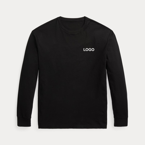 Cổ Điển Phù Hợp Với Người Đàn Ông Của Jersey Dài Tay Áo T-Shirt Tùy Chỉnh Cotton 200 Gram OEM ODM Nhãn Hiệu Riêng Thấp Moq Người Đàn Ông Của Nhà Sản Xuất Quần Áo - Product Image 2