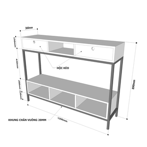 Contemporary Minimalist <b>Console</b> <b>Table</b> with Drawers <b>for</b> <b>Entry</b> Villa Living Room Hotel Bedroom - Product Image 3