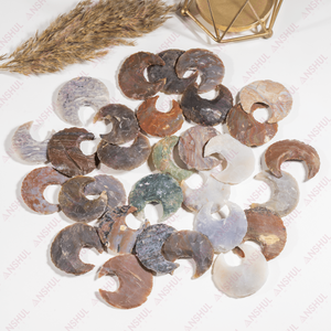 Pointe de flèche en jaspe fantaisie poli, sculptée, écologique, cristal de guérison pour la décoration et la méditation, vente en gros - Product Image 4