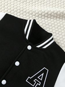 Chaqueta Varsity para Hombre, Diseño Nuevo, con Capucha, Forro de Algodón Teñido, Deportiva, de Béisbol, Invernal, Resistente al Viento, Térmica y Transpirable - Product Image 3