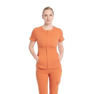 Combinaison de clinique résistante aux taches, taille ajustable, multi-poches, tenue de médecin, uniforme d'hôpital pour femmes - Product Image 1