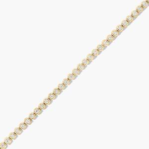 Pulsera de tenis de moissanita de 3,50mm de lujo 925 oro rosa plata con joyería atemporal para su uso diario y celebraciones - Product Image 1