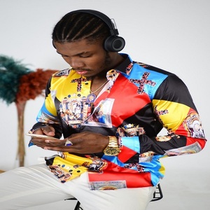 เสื้อเชิ้ตแขนยาวผู้ชายทางการสีทึบดีไซน์สำหรับธุรกิจหรือขายส่ง - Product Image 6