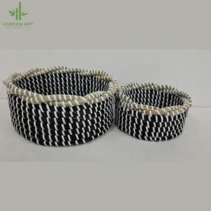 Panier de rangement écologique tissé à la main Panier de pique-nique alimentaire du Vietnam - Product Image 3