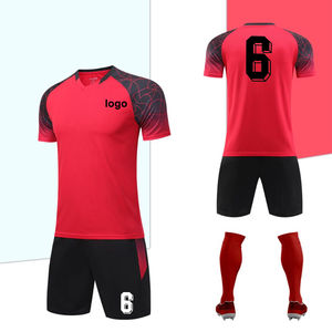 Camiseta de fútbol de poliéster transpirable 2025, V barata con cuello en camiseta de fútbol, juegos de corte automatizados para adultos - Product Image 6