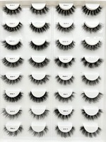 Pestañas Postizas HeyMe Beauty Vendor Price, Hechas a Mano, Gruesas, 3D, Multicapa, Libres de Crueldad Animal, Reutilizables, Longitud Mixta, 5 Pares, Naturales