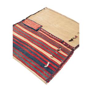 Alfombras de Lana Anudadas a Mano Aalam, Diseño Abstracto a Rayas Rojas y Naranjas, Rectangulares, para el Hogar, 9x12, Entrada, Sala de Estar, Pasillo - Paem-724 - Product Image 2