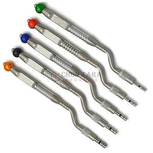 Kit d'ostéotomes de levage de sinus Instruments d'implant dentaire concaves à baïonnette décalée incurvée pour chirurgie de précision par Surgiright - Product Image 5