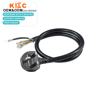 BS Industrial Equipment Power <b>Stripped</b> End UK Extension Cord with Surge Limiting Thermistor - Product Image 1