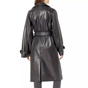 Arrivées respirantes vêtements pour femmes en gros grande taille hiver Trench Coat femmes Long manteau pour femmes manteau en cuir de mouton véritable - Product Image 4