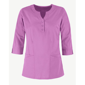 Ensemble de blouses médicales pour femmes, tissu extensible à séchage rapide de haute qualité, haut à col rond, pantalon cargo, uniforme médical pour infirmières et médecins, ensembles de blouses médicales en gros - Product Image 3