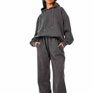 Ensembles de survêtements pour hommes en gros, respirants, à capuche, épaules tombantes, fabriqués au Pakistan, 100% coton, nouveau design, manches longues - Product Image 1