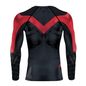 Personnalisez votre propre logo sur un rashguard à manches longues sublimé UPF50+ pour hommes, MMA, BJJ, rashguards MMA entièrement sublimés - Product Image 2