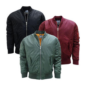 แจ็กเก็ตเบสบอลผ้าซาตินปักลายทีมโรงเรียนแจ็กเก็ต100% เบสบอลบอมเบอร์โพลีเอสเตอร์ผ้าซาติน - Product Image 1