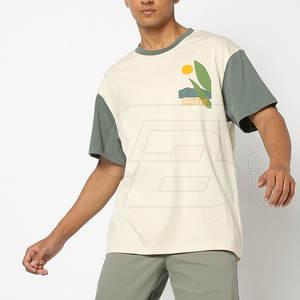 เสื้อยืดผ้าฝ้ายแฟชั่นสำหรับผู้ชาย220ชิ้นเสื้อใส่บนถนน GSM เสื้อคอกลมไซส์ใหญ่พิเศษพิมพ์ลายโดยตรง - Product Image 1