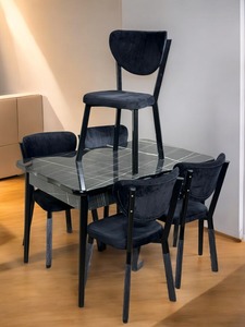 Juego de comedor turco, mesa extendida, patas de madera maciza, diseño moderno, calidad superior, recién llegado, último diseño - Product Image 3