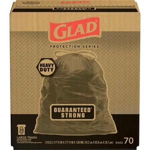 Glad Guaranteed Strong Large Drawstring <b>Trash</b> <b>Bags</b>, 30 Gallon, 70 Count - Product Image 6