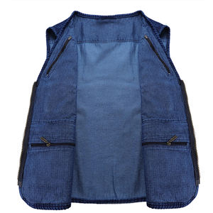 Precio al por mayor Ropa para exteriores Secado rápido Color sólido Multi bolsillos Hombres Chaleco de carga Nueva llegada Diseño Hombres Chaleco de carga - Product Image 3