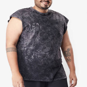 T-shirt en coton délavé à l'acide avec logo vintage, surdimensionné, personnalisé, à manches courtes, pour fabricants - Product Image 1