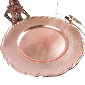 Design fantaisie Look élégant chargeur assiette et plat pour mariage et hôtel vaisselle vaisselle assiette de service alimentaire - Product Image 1