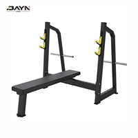 Rack de musculation BN Commercial Gym, structure en acier Q235 haute résistance, avec banc plat, équipement de gym