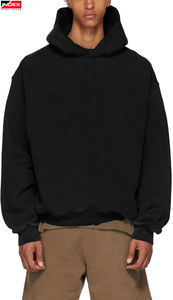 Sudadera vintage antigua desgastada lavada con ácido de peso pesado de alta calidad, sudaderas con capucha para hombre, logotipo personalizado para invierno - Product Image 6