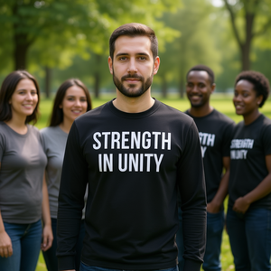 T-Shirt Promozionale a Maniche Lunghe Unity Strength - Product Image 3