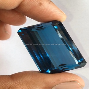 London Topaz Blue, calidad AAA calentada con excelente brillo, fabricación y pulido perfectos, hermosa pieza para cualquier tipo de joyería - Product Image 6