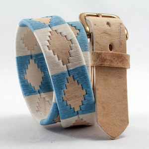 Cinturón de Polo Hecho a Mano con Cuero 100% Genuino, Estilo Casual Elegante, Hebilla de Aleación, Diseño Elegante, Longitud Personalizable - Product Image 1