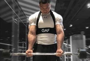 GAF Premium Cómodo Heavy Duty Arm Blaster Bicep Curl Bomber Rubber 850grm Body Building Fitness Curl Levantamiento de pesas - Product Image 6