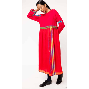 Vestido de Lana Cálido Folklore 38, Teñido y Procesado - Product Image 1