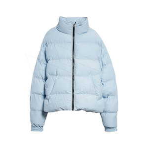 Manufacturer Custom Oversized Hooded <b>Waterproof</b> Windproof Men Polyester Fiber Filled Bubble <b>Padded</b> Puffer <b>Jacket</b> OEM Cotton - Product Image 1