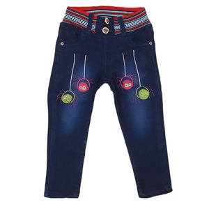 Pantalon en jean extensible Chase Value pour filles - 1-2 ans - Bleu foncé - Product Image 1