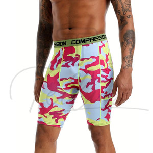 Solid Color Best Selling Men Compression Shorts Breathable Elastic Waist Autumn Custom Made - Product Image 2