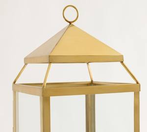 Modern Gold Metal <b>Lantern</b> Candle Holder Decorative Gold and Glass <b>Lantern</b> <b>Tall</b> Gold <b>Lantern</b> for Weddings and Events - Product Image 5