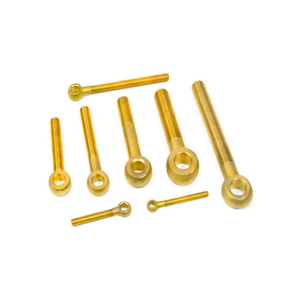 Boulons à œil en laiton avec finition filetée solide Attaches haute résistance pour projets professionnels et de bricolage - Product Image 4