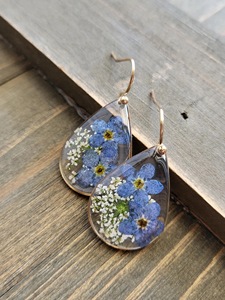 Resin Embroidery Earrings Handmade Stainless Steel Fashion Jewelry for Women Girls Classic Wedding Look High Quality - Product Image 2