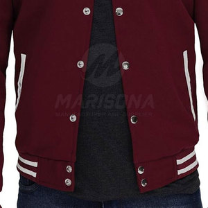 <b>Long</b> Sleeves Latest Design High Quality <b>Winter</b> Men's Sports Baseball Letterman <b>Jacket</b> with Stand Collar and Front Logo - Product Image 6