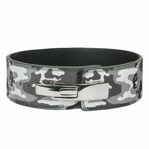 Ceintures en cuir respirantes avec boucle, design camouflage, fabrication sur mesure, équipement de musculation pour hommes, nouveau produit à prix avantageux - Product Image 4