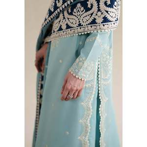 Ensemble de costume brodé 3 pièces respirant 100 % coton pour femme ZAIB avec dupatta en mousseline et pantalon - BIC-4916 - Product Image 2