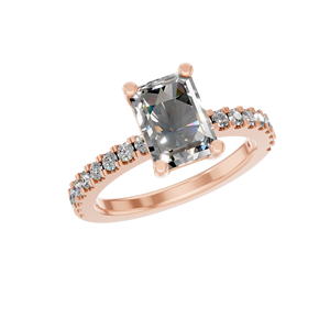 Bague de fiançailles en argent sterling S925 avec moissanite 1,0 CT pour femme, bijoux de mariage, passe le testeur de diamants, moissanite VVS, cadeau - Product Image 3