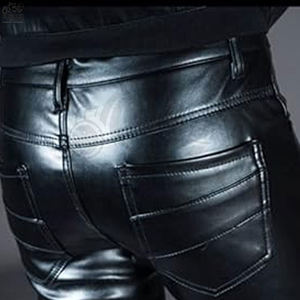 Personalizar pantalón de cuero de alta calidad para los hombres Diseño de logotipo personalizado Uso diario de cuero Color personalizado pantalón de cuero para los hombres - Product Image 6